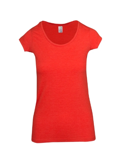 Picture of RAMO, Ladies Marl Scoop Neck T-Shirt